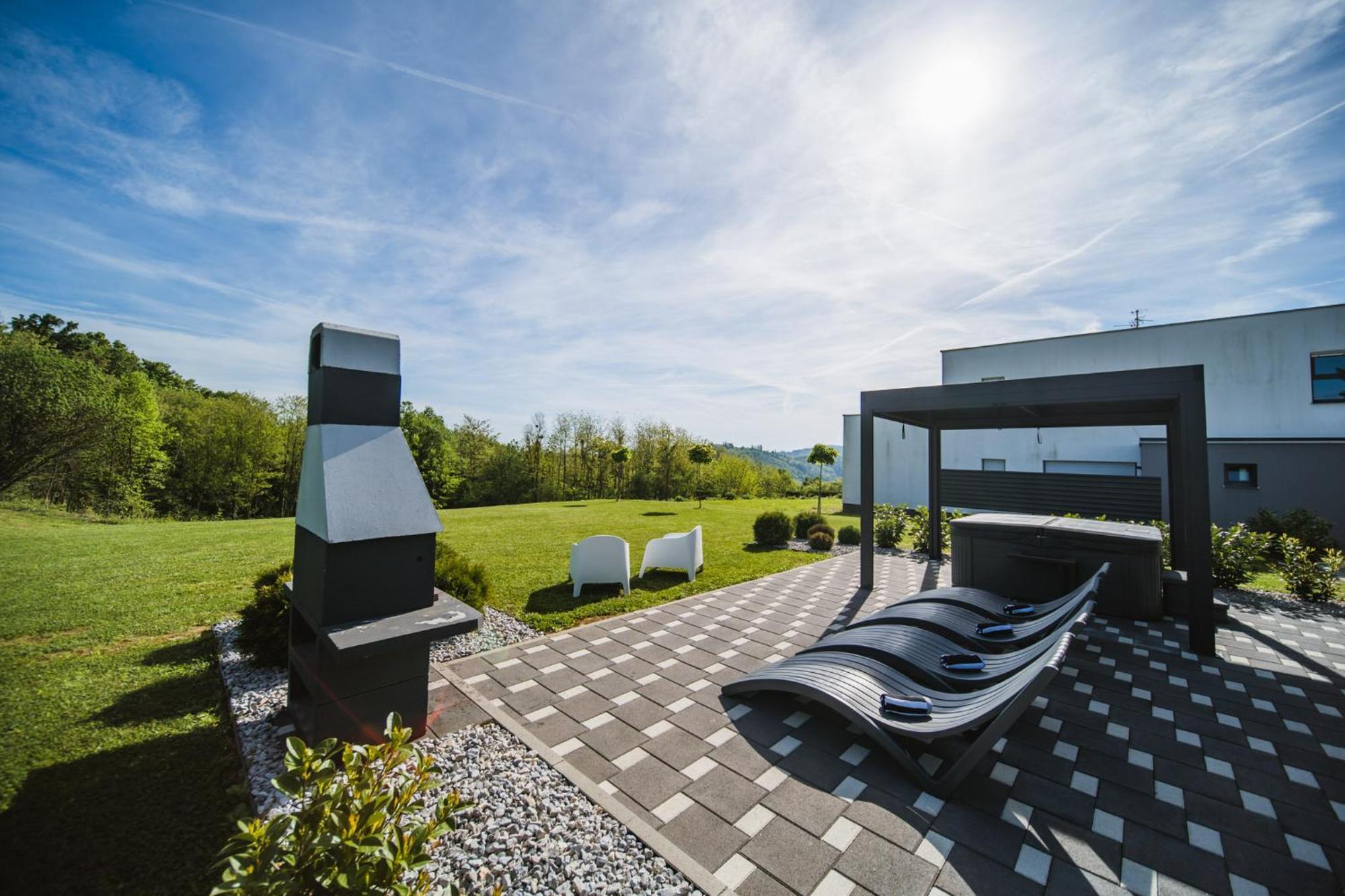 K Relax Place, Varazdinske Toplice, Modern Home With Sauna, Jacuzzi, Wifi Eksteriør billede