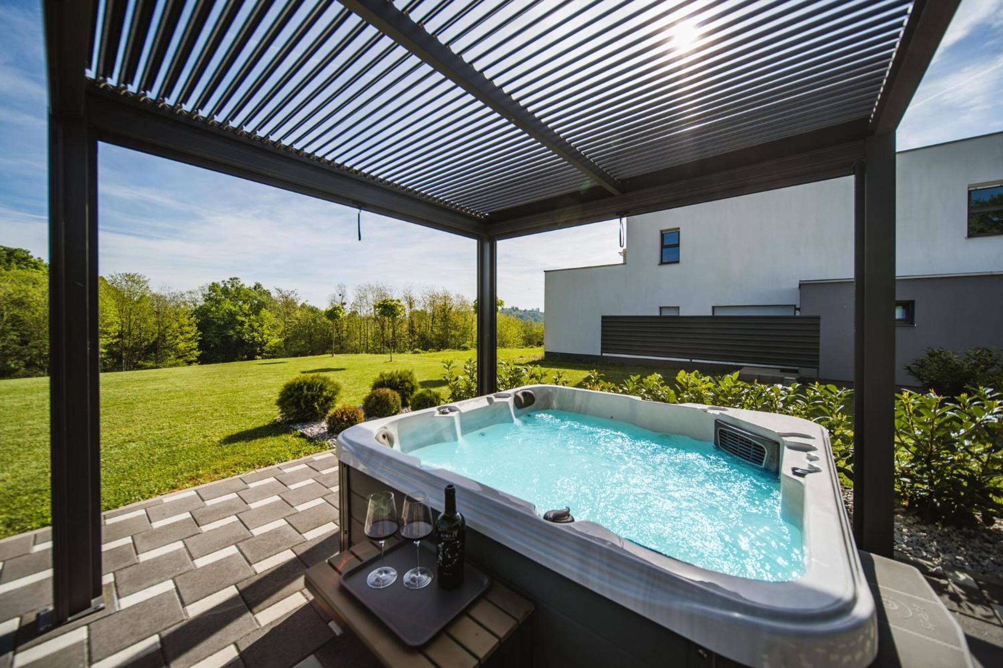 K Relax Place, Varazdinske Toplice, Modern Home With Sauna, Jacuzzi, Wifi Eksteriør billede